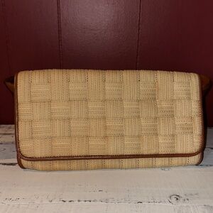 NWOT Cole Haan Woven Clutch